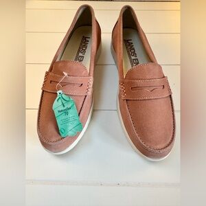 NWT Lands' End Women's Pink Or Beige Loafers Size 9